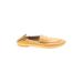 Everlane Flats: Loafers Stacked Heel Casual Orange Print Shoes - Women's Size 6 1/2 - Almond Toe