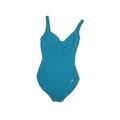 SUNFLAIR One Piece Swimsuit: Blue Swimwear - Women's Size 40