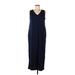 Liz Claiborne Casual Dress: Blue Dresses - Women's Size Medium