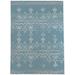 Blue/White 72 x 48 x 0.08 in Area Rug - KAVKA DESIGNS Wood Area Rug Cotton | 72 H x 48 W x 0.08 D in | Wayfair MWOMT-17303-4X6-KAV3135