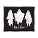 Stupell Industries Hey Boo Three Ghosts Framed On Wood Graphic Art Wood in Black/Brown | 17 H x 21 W x 1.7 D in | Wayfair ax-407_ffl_16x20