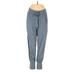 Brazeau Tricot Sweatpants - High Rise: Blue Activewear - Women's Size 3
