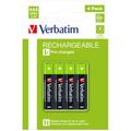 Verbatim 49514 pile domestique Batterie rechargeable AAA Hybrides nickel-métal (NiMH)