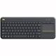 Logitech K400 Plus Tv clavier RF sans fil QWERTY Espagnole Noir