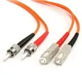 StarTech.com Câble / Jarretière fibre optique duplex multimode 62.5/125 OM1 de 2m - ST vers SC Orange
