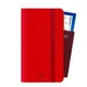 Celly Venere Passport Portefeuille Rouge Simili-cuir