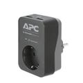 APC PME1WU2B-GR protection surtension Noir, Gris 1 sortie(s) CA 230 V