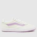 Vans cruze too comfycush trainers in white & purple