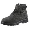 Winterboots DOCKERS BY GERLI, Herren, Gr. 46, grau (dunkelgrau), Lederimitat, casual, Schuhe, Workerboots, Schnürstiefel mit Blockabsatz