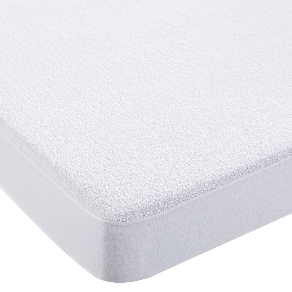 Protège matelas en coton blanc 180x200cm