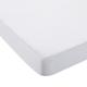 Protection de matelas antiacariens 180x200 blanche en coton 170 g/m²