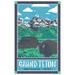 Vestiges Grand Tetons National Park Souvenir Tea Towel 21.5 x 32 Eco-Friendly