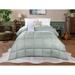 Superior Monochrome Basketweave Microfiber Down Alternative Comforter