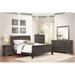 Monty 5 Piece Stained Gray Modern Traditional Sleigh Bedroom Set