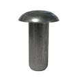 (1/4 Dia. X 3/4 Length) Solid 2117-T4 Aluminum Round Head Rivet Plain Finish (Pack Of 1 LB - Approximately 168 Pieces)