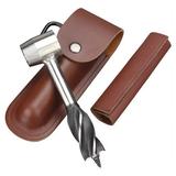 Dsseng Bushcraft Tools Camping and Outdoor Backpacking Gear Survival Tools for Bushcraft Settlers Wrench Outdoor Wood Peg and Hole Maker Hand Auger with Holster