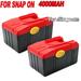 2Pack 18V 4.0Ah CTB6187 CTB6185 CTB4187 CTB4185 Power Tool Li-ion Replace Battery for Snap On CTC620 CT6850 CT6855 CT4850HO