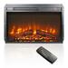 26 Inch Electric Fireplace Insert With Realistic Logs Flames Thin Electric Fireplace With Overheating Protection With 11 Temperature Settings