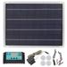 Solar Panel Battery Charger Kit 20W Monocrystalline Silicon Solar Panel 18V 50A MPPT Dual USB Voltage Stabilizing Controller for Outdoor Car RV