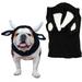 KLZO Costume for Dogs Small Medium Warm Ear Wrap Hood for Pets Outfit for Winters Christmas & New Year