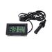 2Pc Mini LCD Humidity Temperature Meter Hygrometer Fish Water Tank Aquarium Room Indoor Thermometer