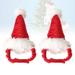 2Pcs Christmas Hat Christmas Costume Outfits Headwear Hair Grooming Accessories for Dog Cat Pet Hamster