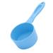 FRCOLOR Plastic Pet Food Scoop Measuring Cups and Spoons for Dog Cat and Bird Food Size M (Blue)