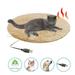 Dsseng Winter Pet Electric Heating Pad Blanket Dog Cat Electric Heating Bed Plush Mat USB Charging Sleeping Blanket For Travel Dog Bed