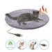 Dsseng Winter Pet Electric Heating Pad Blanket Dog Cat Electric Heating Bed Plush Mat USB Charging Sleeping Blanket For Travel Dog Bed