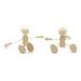 3PCS Cartoon DIY Wooden Toys Creative DIY White Embryo Toy Funny DIY Wooden Drawing Toy Adorable DIY Wooden Drawing Toy Early Educational Toy for Kids Child Playing