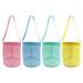 Shell Collecting Mesh Bags 4Pcs Kids Beach Mesh Bag Beach Toy Shell Collecting Mesh Bags with Zipper