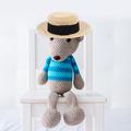 Hand-woven Straw Hat Doll Ornament Doll Hat Decor Exquisite Doll Straw Hat Decor