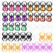 NUOLUX 40Pcs Kids Spider Shaped Ring Plastic Finger Ring Halloween Party Ring Kids Finger Decoration