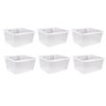 6 Pack Pegboard Clear Bins Pegboard Bins Hooks DIY Pegboard Accessories Workbench Small Bins Fit 1/4 -1/8 Peg Board