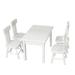 1 Set Mini House Furniture Wooden Table Chair Set Simulated Furniture Decor