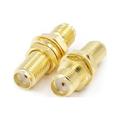 1PCS SMA Female to SMA Female-Long Adapter RF Coax Coupling Nut barrel Connector Converter For WIFI 4G Antenna