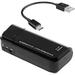 Portable AA Battery Travel Charger Compatible with Samsung Galaxy S20 Plus with LED Light! (Takes 2 AA Batteries USB Type-C) [BLACK]