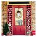 Doingart Christmas Banners Decorations Outdoor 12x72in Merry Christmas Door Porch Sign Banners Hanging Banners for Front Door Indoor Outdoor Decor
