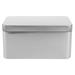 Tin Box Storage Metal Lid Tins Container Tea Rectangular Lids Organizer Home Leaf Tinplate Candy Empty Containers Food