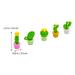 Erasers Eraser Mini Kids Cactus School Succulent Pencil Small Tiny Students Novelty Drawing Decorative Prickly 3D