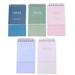 5Pcs Desktop 2022 Calendars Table Calendars Yearly Planners (Assorted Color)