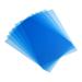 Uxcell 20 Mil Clear PVC Binding Covers 20 Pcs for Report Semi Transparent Blue