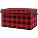 And Black Buffalo Plaid Check Boy Small Fabric Toy Bin Storage Box Chest For Baby Nursery Or - Woodland Rustic Country Farmhouse Lumberjack Check