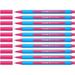 Schneider Slider Edge XB (Extra Broad) Ballpoint Pen 1.4 mm Light Blue Barrel Pink Box of 10 Pens (152209)