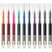 WRITECH Rolling Ball Pens Quick Dry Ink 0.5 mm Extra Fine Point Pens 10 Pcs Liquid Ink Pen Rollerball Pens Multicolor Ink (Multicolor)