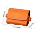 New Golf Sports Holds Outdoor Travel Golf Ball Bag Waist Storage Bag PU Leather 2 Balls ORANGE