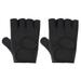 Breathable Weightlifting Workout Half Finger Silicone Palm Hollow Back Fitness Gloves Dumbbells Gloves Fitness Gym Mittens Weightlifting Gloves BLACK M