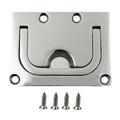 Boat Hatch Handle 1 Set Boat Hatch Latch Stainless Steel Ring Pull Handle Square Flush Ring Pull Handles