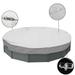 Sunshades Depot 18 Ft Light Grey Waterproof Round Pool Cover Above Ground Pool Winter Covers Wire Rope Hemmed All Edges for Above Ground Swimming Pools Trampoline Cover (18 Light Grey Waterproof)