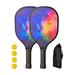 Pickleball Paddles Pickleball Rackets Includes 2 Rackets 4 Balls Pickleball Racquets for Beginners Adults Indoor Outdoor Use Style B